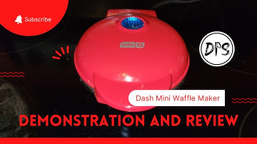 Dash Mini Waffle Maker Demonstration And Review