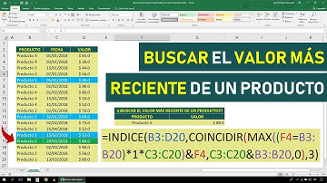 Buscar entre registros duplicados, el más reciente por fecha en Excel