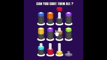 Satisfying Nut Sorting Puzzle | Nuts & Bolts Gameplay #Shorts