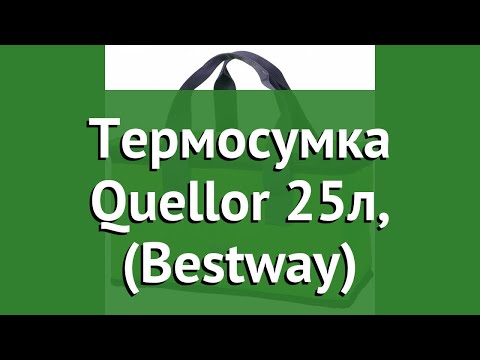 Термосумка Quellor 25л, (Bestway) обзор 68037 BW производитель Intex Dervelopment Co Ltd (Китай)