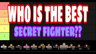Who is the best secret? [SECRET TIER LIST] | Anime Fighters Simulator (UPDATE 8.2.1)
