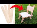 DIY Popsicle Sticks Mini Chair | Craft Ideas