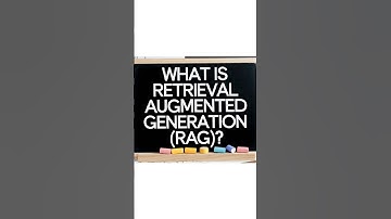 Retrieval Augmented Generation (RAG): #shorts #ai #retrievalaugmentedgeneration