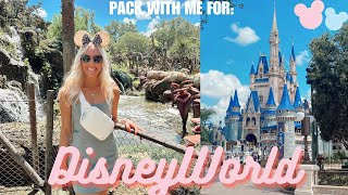 PACK WITH ME FOR DISNEYWORLD  | trip prep, outfits + planning