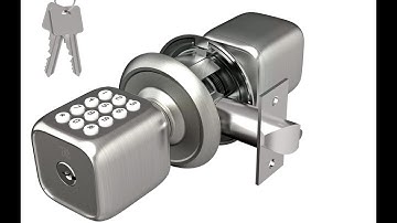 TURBOLOCK Multi Function Electronic Door Knob with Lock and Key + Keyless Keypad TL-111