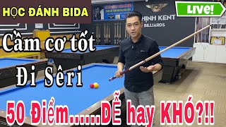 "CƠ 50 ĐIỂM KHÓ HAY DỄ?"-Thịnh Kent cầm cơ bida TK Cue chia sẻ bí quyết Bida Gom