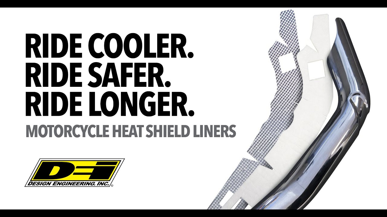 Motorcycle Exhaust Heat Shield Liners from Design Engineering, Inc.