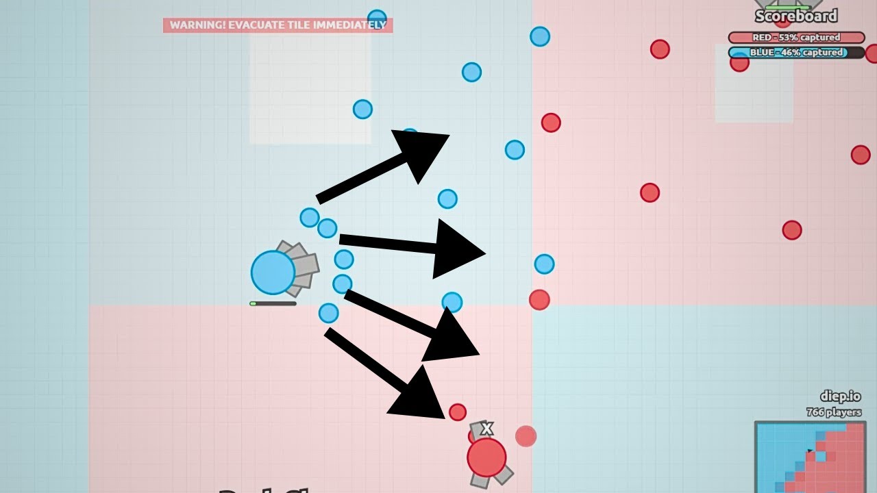 Use Pentashot in Breakout! #diepio #competitivegaming #gamefootage #breakout #gamer #iogames