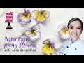 Wafer Paper Pansy (Viola) - Edible "Pressed" flowers  | Easy Wafer Paper Flowers | Anna Astashkina