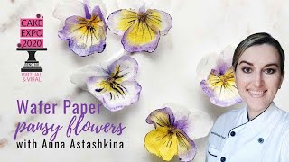 Wafer Paper Pansy (Viola) - Edible 