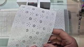 Using the eyelit Blooms Die from Stampin'Up!