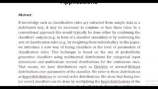 Knowledge Fusion for Probabilistic Generative Classifiers with Data Mining Applications