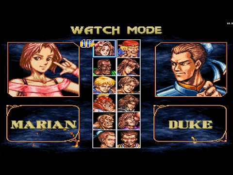 Double Dragon Neo-Geo all Characters and bosses 