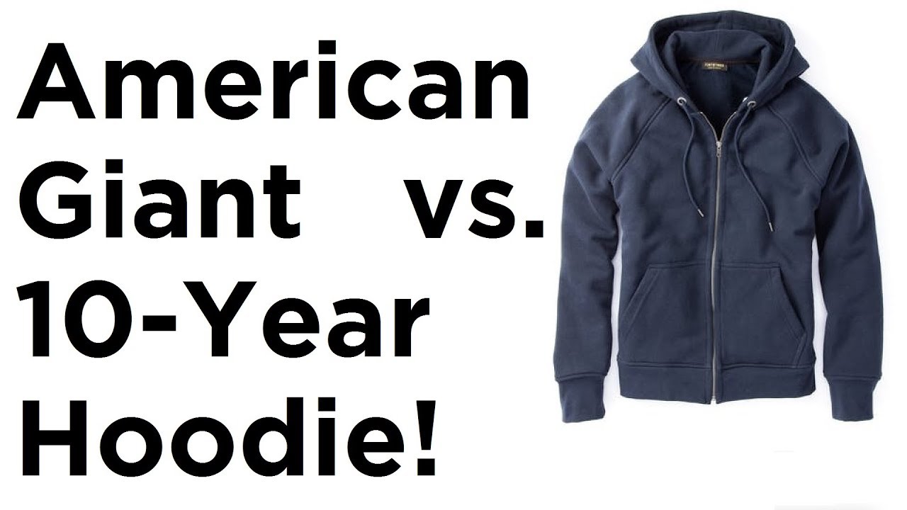 American Giant Hoodie Size Chart