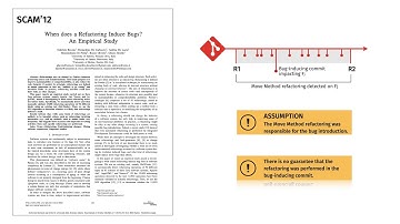 On the Relationship between Refactoring Actions and Bugs: A Differentiat...  (Teaser, ESEC/FSE 2020)