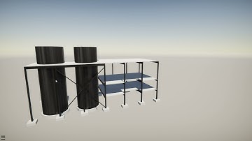 Silo structure in Tekla Structure 2022 by Johan Gustafsson