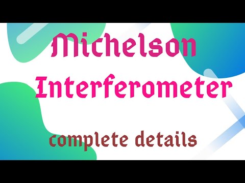 #Michelson interferometer l Interference l Bsc MSc physics - YouTube