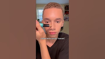 Catfish Nose Contour Tutorial 💕 #nosecontouring #makeuptutorial #makeupforbeginners #nosecontour