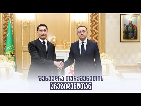შეხვედრა თურქმენეთის პრეზიდენტთან