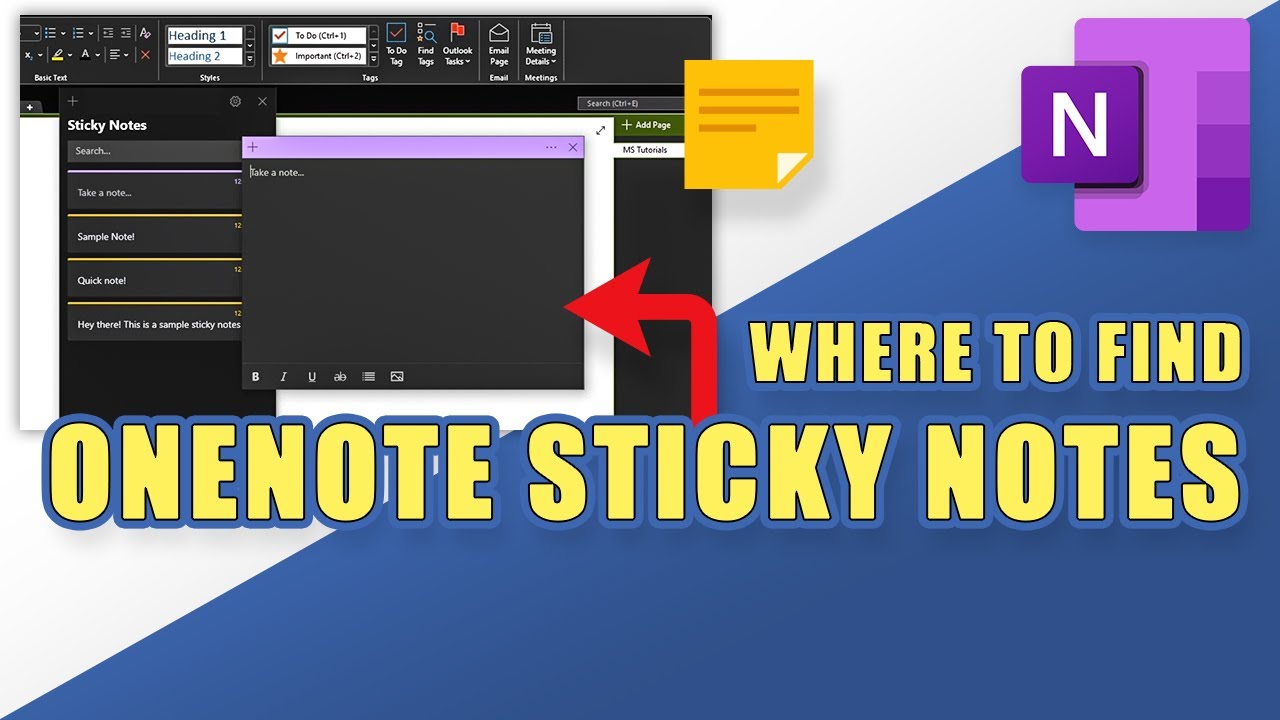 - Where are Notes Stored? Find Your OneNote Sticky Notes - YouTube