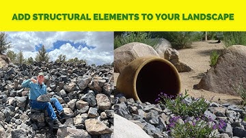 USING BOULDERS TO CREATE LANDSCAPE STRUCTURE
