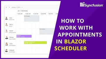 How to Work with Appointments in Blazor Scheduler