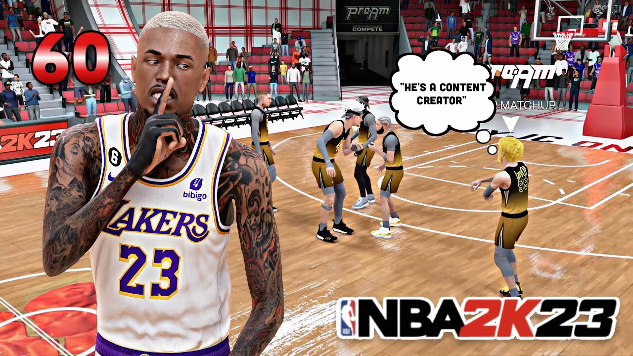 I DROPPED 60 ON A LEAGUE TEAM IN COMP PROAM ON NBA 2K23 (DOUBLE OVERTIME!)