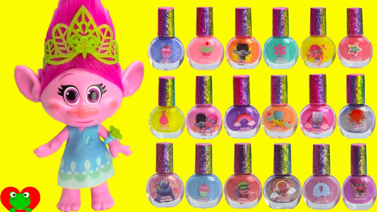 8. Trolls Nail Art Kit with Nail Polish - wide 4