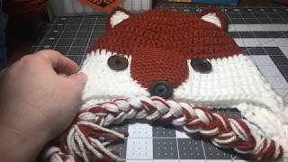 #crochetfox EASY CROCHET TUTORIAL/HOW TO CROCHET A FOX BEANIE/SIZE CHILD-ADULT