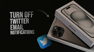 How to Turn Off Twitter Notifications on Email (tutorial)