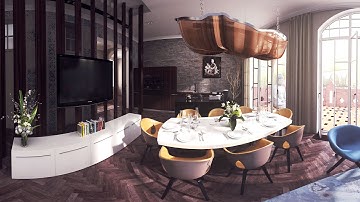 360 Video/virtual reality 3d animation for real estate