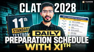 CLAT 2028 Study Plan with Class 11: Ideal Daily Time Table | Keshav Malpani