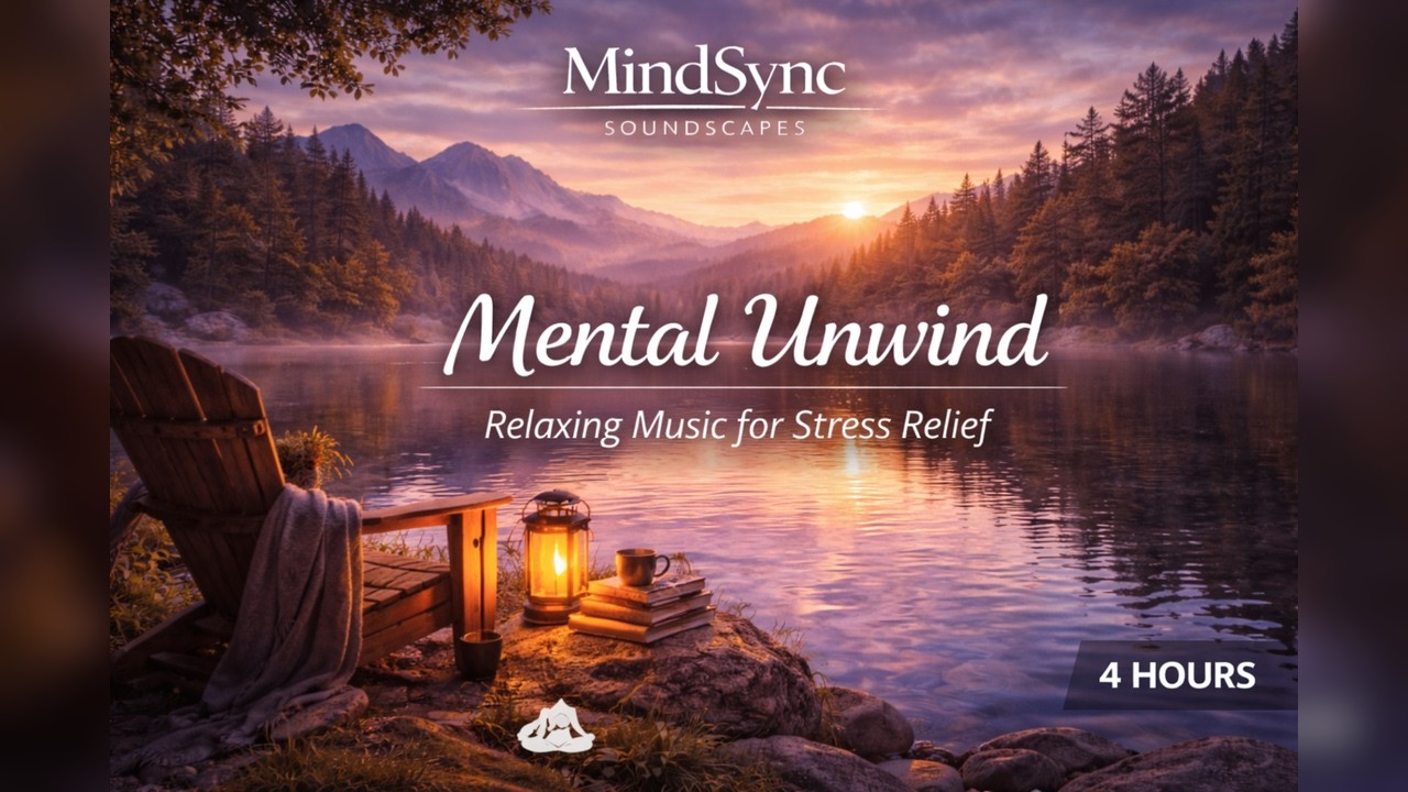 Overthinking Relief Music (4 Hours) – Calm Piano + Modern Ambient (Switch Off Mind)