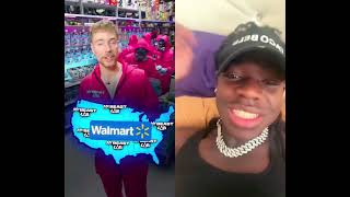 Taco Bell Worker Reacts To Restocking Mrbeast Labs At Walmart