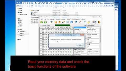 DDR3/DDR4 Memory Bios ROM SPD EP to Read and Write Lock Unlock Modify SN Capacity Brand Programmer 