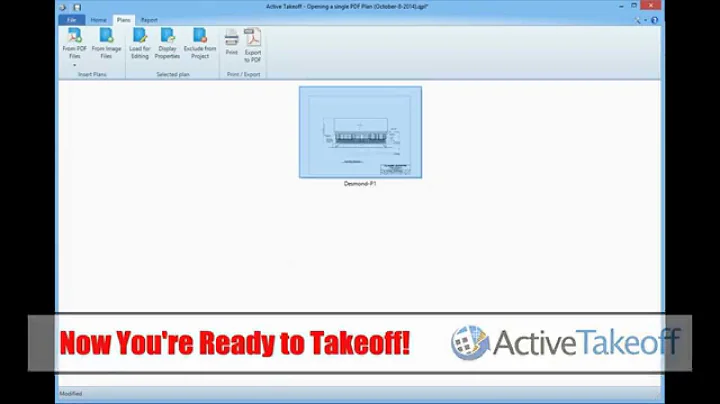 Active Takeoff Tutorials - Importing a Single PDF File