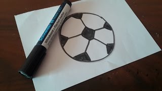 كيفية رسم كرة القدم بطريقة سهلة للأطفال - How To Draw a Soccer Ball Football