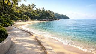 Bali Waterfront Serenity | Silent Tropical Coast for Ambient Viewing | Static Wallpaper TV screenshot 1