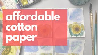 CHEAP WATERCOLOR PAPER: Affordable Cotton Alternatives - How do they compare to Arches?