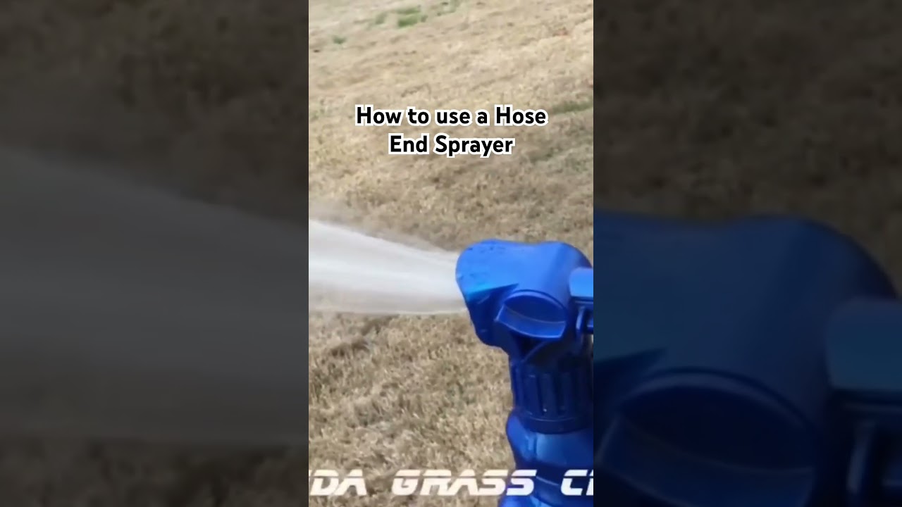 How to use your Hose End Sprayer