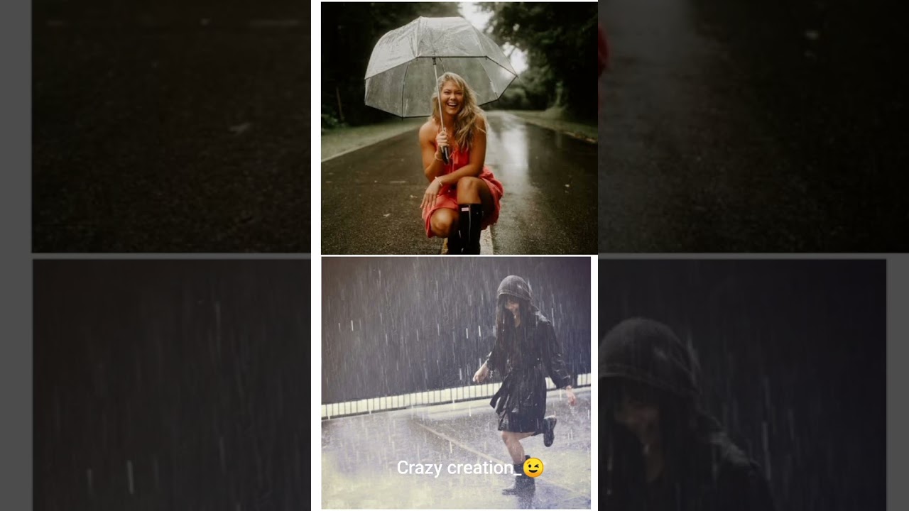 Rain pose with Umbrella ☔ VS without umbrella 🌧️||which one you liked|| 
