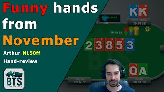 Some Crazy And Big 0.250.50 Cash Game Hands Arturs Twitch Highlights