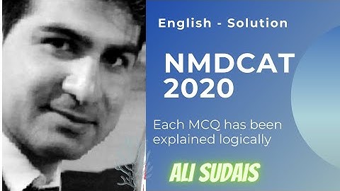 NMDCAT English 2020 | Video Solution