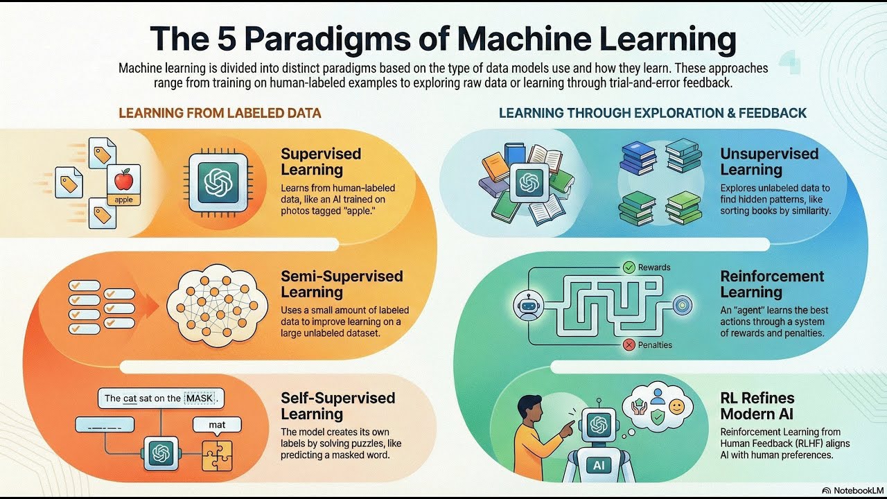 Explaining: The Five Ways Machines Learn - YouTube
