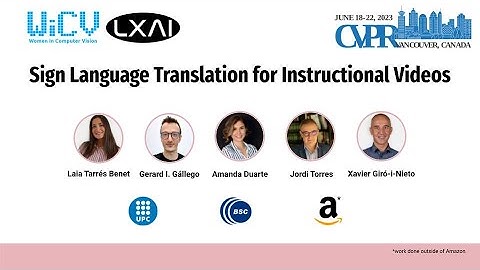 Sign Language Translation from Instructional Videos - CVPR 2023 Workshops