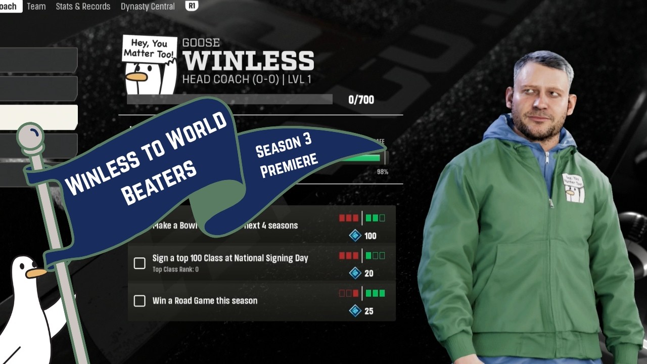 Our BEST season yet? Season 3 of Winless to World Beaters is HERE | College Football 27
