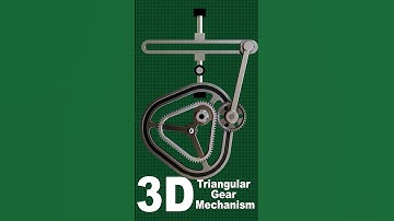 Triangular Gear Unique Gear System #shorts #shortvideo #engineering #science #shortsfeed