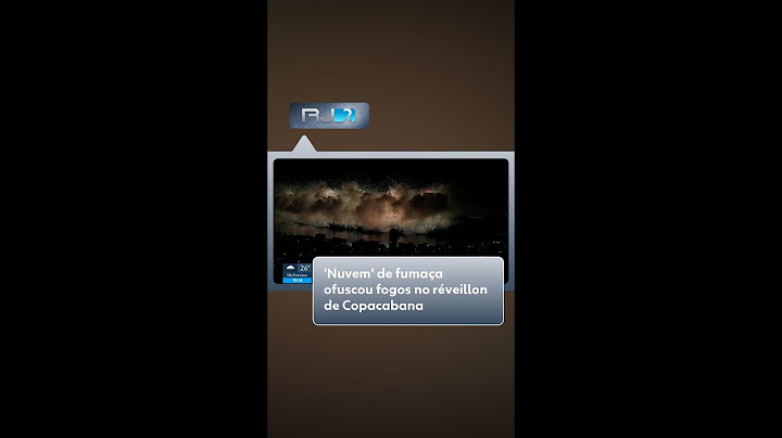 Imagens aéreas mostram 'nuvem' de fumaça que ofuscou fogos no réveillon de Copacabana #g1 #noticias