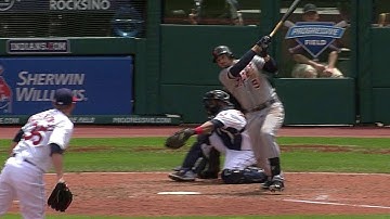 DET@CLE: Castellanos evens the score with RBI double