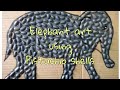Elephant art using pistachio shells pista shells  sampusta creations  49
